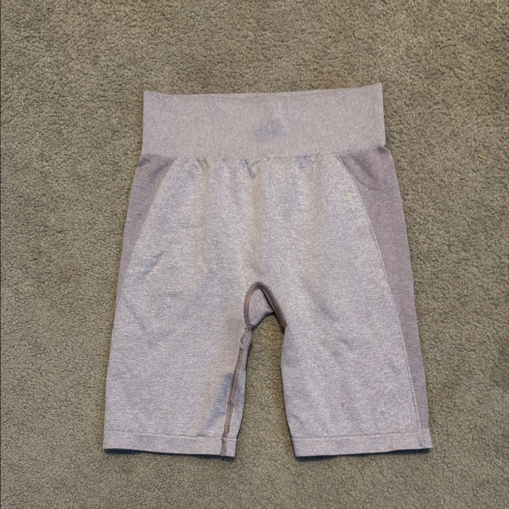 Gymshark Dusty Rose High-Waisted Athletic Shorts